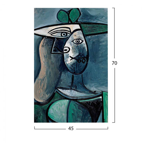 B2M-20446-pinakas-typoy-woman-with-green-hat-fb971-1