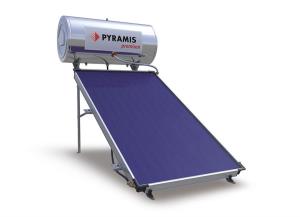 Ηλιακός Θερμοσίφωνας Pyramis 160lt Premium Επιλεκτικού συλλέκτη ...