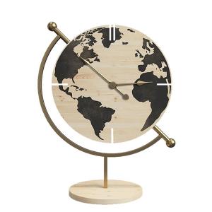 ΕΠΙΤΡΑΠΕΖΙΟ ΡΟΛΟΙ Fylliana `Globe` NATURE ΞΥΛΟ-ΜΕΤΑΛΛΟ 22.5x12x30.5εκ ...