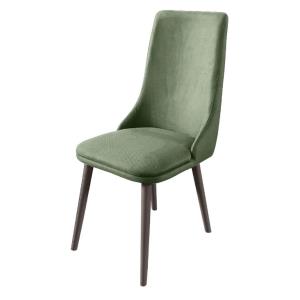 Καρέκλα Τραπεζαρίας NELA 47x50x96,5 εκ. Καρυδί - Πράσινο