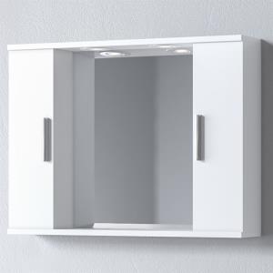 Καθρέπτης Μπάνιου ALON 75 Διπλός Λευκό 75x15x56 εκ.