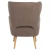 Armchair - Bergerac MYLIE C8394.25 Boucle Fabric Light Brown 67x75x93H cm Armchair - Bergerac MYLIE C8394.25 Boucle Fabric Light Brown 67x75x93H cm