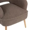 Armchair - Bergerac MYLIE C8394.25 Boucle Fabric Light Brown 67x75x93H cm Armchair - Bergerac MYLIE C8394.25 Boucle Fabric Light Brown 67x75x93H cm