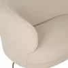 Two-seater sofa ARIEN Ecru Boucle Fabric with Gold Base 130x75x85cm. Two-seater sofa ARIEN Ecru Boucle Fabric with Gold Base 130x75x85cm.