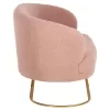 Two-seater sofa ARIEN Boucle Fabric Rotten Apple with Golden Base 130x75x85cm Two-seater sofa ARIEN Boucle Fabric Rotten Apple with Golden Base 130x75x85cm