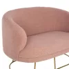 Two-seater sofa ARIEN Boucle Fabric Rotten Apple with Golden Base 130x75x85cm Two-seater sofa ARIEN Boucle Fabric Rotten Apple with Golden Base 130x75x85cm