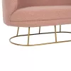 Two-seater sofa ARIEN Boucle Fabric Rotten Apple with Golden Base 130x75x85cm Two-seater sofa ARIEN Boucle Fabric Rotten Apple with Golden Base 130x75x85cm