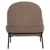 Armchair AGNES C9525.25 Brown Boucle Fabric with Black Metal Legs74x71x83Hcm Armchair AGNES C9525.25 Brown Boucle Fabric with Black Metal Legs74x71x83Hcm