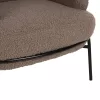 Armchair AGNES C9525.25 Brown Boucle Fabric with Black Metal Legs74x71x83Hcm Armchair AGNES C9525.25 Brown Boucle Fabric with Black Metal Legs74x71x83Hcm