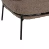 Armchair AGNES C9525.25 Brown Boucle Fabric with Black Metal Legs74x71x83Hcm Armchair AGNES C9525.25 Brown Boucle Fabric with Black Metal Legs74x71x83Hcm