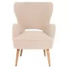 Armchair - Bergerac MYLIE C8394.23 White Boucle Fabric 66X75X93H cm Armchair - Bergerac MYLIE C8394.23 White Boucle Fabric 66X75X93H cm