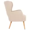 Armchair - Bergerac MYLIE C8394.23 White Boucle Fabric 66X75X93H cm Armchair - Bergerac MYLIE C8394.23 White Boucle Fabric 66X75X93H cm