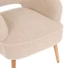 Armchair - Bergerac MYLIE C8394.23 White Boucle Fabric 66X75X93H cm Armchair - Bergerac MYLIE C8394.23 White Boucle Fabric 66X75X93H cm