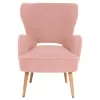 Armchair - Bergerac MYLIE C8394.22 Dusty Pink Boucle Fabric 66X75X93H cm Armchair - Bergerac MYLIE C8394.22 Dusty Pink Boucle Fabric 66X75X93H cm