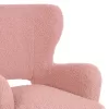 Armchair - Bergerac MYLIE C8394.22 Dusty Pink Boucle Fabric 66X75X93H cm Armchair - Bergerac MYLIE C8394.22 Dusty Pink Boucle Fabric 66X75X93H cm