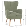 Armchair - Bergerac MYLIE C8394.27 Pistachio Green Boucle Fabric 66X75X93H cm Armchair - Bergerac MYLIE C8394.27 Pistachio Green Boucle Fabric 66X75X93H cm