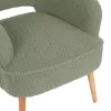 Armchair - Bergerac MYLIE C8394.27 Pistachio Green Boucle Fabric 66X75X93H cm Armchair - Bergerac MYLIE C8394.27 Pistachio Green Boucle Fabric 66X75X93H cm