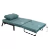 Armchair - Bed CONSTANCE C3078.15 Turquoise Velvet 95x92x66H cm Armchair - Bed CONSTANCE C3078.15 Turquoise Velvet 95x92x66H cm