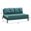 Sofa - Bed Constance 2½-seater Velvet Mint 151x92x66H cm Sofa - Bed Constance 2½-seater Velvet Mint 151x92x66H cm