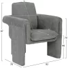 Armchair CRUSHER C9681.01 Metal Frame with Grey Boucle Fabric 82x78x87Hcm Armchair CRUSHER C9681.01 Metal Frame with Grey Boucle Fabric 82x78x87Hcm