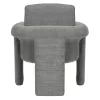 Armchair CRUSHER C9681.01 Metal Frame with Grey Boucle Fabric 82x78x87Hcm Armchair CRUSHER C9681.01 Metal Frame with Grey Boucle Fabric 82x78x87Hcm