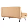 Sofa - Bed Asma 2-seater Velvet Beige 140x80x77H cm Sofa - Bed Asma 2-seater Velvet Beige 140x80x77H cm
