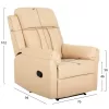 Armchair HAPPER C9785.13 Massage with Ecru PU 76x94x102Hcm Armchair HAPPER C9785.13 Massage with Ecru PU 76x94x102Hcm