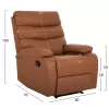 Armchair YASUMU RELAX C9783.12 Brown PU 80x93x100Hcm Armchair YASUMU RELAX C9783.12 Brown PU 80x93x100Hcm