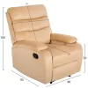 Armchair YASUMU RELAX C9783.05 Ecru Velvet 80x93x100Hcm Armchair YASUMU RELAX C9783.05 Ecru Velvet 80x93x100Hcm