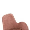 Armchair BRYNN C9594.02 Swivel with Pink Boucle Fabric & Black Metal Base 88x76x88Hcm Armchair BRYNN C9594.02 Swivel with Pink Boucle Fabric & Black Metal Base 88x76x88Hcm