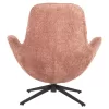 Armchair BRYNN C9594.02 Swivel with Pink Boucle Fabric & Black Metal Base 88x76x88Hcm Armchair BRYNN C9594.02 Swivel with Pink Boucle Fabric & Black Metal Base 88x76x88Hcm