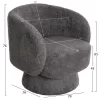 Armchair KARLEN C9592.01 Swivel with Grey Boucle Fabric 78x81x77Hcm Armchair KARLEN C9592.01 Swivel with Grey Boucle Fabric 78x81x77Hcm