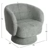 Armchair KARLEN C9592.05 Swivel with Pistachio Green Boucle Fabric 79x79x76 Hcm Armchair KARLEN C9592.05 Swivel with Pistachio Green Boucle Fabric 79x79x76 Hcm