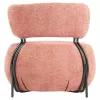 Armchair KARSEN C9598.02 Round with Pink Boucle Fabric 75x75x75Hcm Armchair KARSEN C9598.02 Round with Pink Boucle Fabric 75x75x75Hcm