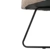 Armchair HARNIS C9603.08 Beige Boucle Fabric with Black Metal Legs Cross 59.5x64x77Hcm Armchair HARNIS C9603.08 Beige Boucle Fabric with Black Metal Legs Cross 59.5x64x77Hcm