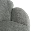 Armchair HARNIS C9603.05 Pistachio Green Boucle Fabric with Black Metal Legs Cross 59,5x64x77Hcm Armchair HARNIS C9603.05 Pistachio Green Boucle Fabric with Black Metal Legs Cross 59,5x64x77Hcm