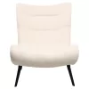 Armchair BRYM C9605.06 Ecru Boucle Fabric with Black Wooden Legs 97x80x100H cm Armchair BRYM C9605.06 Ecru Boucle Fabric with Black Wooden Legs 97x80x100H cm