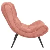 Armchair BRYM C9605.02 Pink Boucle Fabric with Black Wooden Legs 97x80x100H cm Armchair BRYM C9605.02 Pink Boucle Fabric with Black Wooden Legs 97x80x100H cm