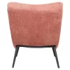 Armchair BRYM C9605.02 Pink Boucle Fabric with Black Wooden Legs 97x80x100H cm Armchair BRYM C9605.02 Pink Boucle Fabric with Black Wooden Legs 97x80x100H cm