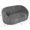 Two-Seater Sofa MOBY C9595.01 Grey Boucle Fabric 145x82x67cm Two-Seater Sofa MOBY C9595.01 Grey Boucle Fabric 145x82x67cm