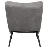 Armchair BRYM C9605.11 Grey Boucle Fabric with Black Wooden Legs 97x80x100H cm