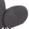 Armchair WINON C9778.01 Swivel with Grey TEDDY Fabric & Black Metal 65x67x92H cm Armchair WINON C9778.01 Swivel with Grey TEDDY Fabric & Black Metal 65x67x92H cm