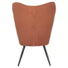 Armchair CRAWLEY C8918.22 Orange Boucle Fabric with Footstool 70x74x105Hcm Armchair CRAWLEY C8918.22 Orange Boucle Fabric with Footstool 70x74x105Hcm