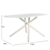 DINING TABLE PRENTIS CERAMIC 12mm TOP IN WHITE MARBLE-WHITE METAL LEGS 180x90x76Hcm. DINING TABLE PRENTIS CERAMIC 12mm TOP IN WHITE MARBLE-WHITE METAL LEGS 180x90x76Hcm.