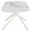 DINING TABLE PRENTIS CERAMIC 12mm TOP IN WHITE MARBLE-WHITE METAL LEGS 180x90x76Hcm. DINING TABLE PRENTIS CERAMIC 12mm TOP IN WHITE MARBLE-WHITE METAL LEGS 180x90x76Hcm.