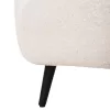 Armchair - Bergerac KRYLY C9593.06 Ecru Boucle Fabric with Black Wooden Legs 83x87x89Hcm Armchair - Bergerac KRYLY C9593.06 Ecru Boucle Fabric with Black Wooden Legs 83x87x89Hcm