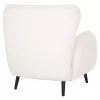 Armchair - Bergerac KRYLY C9593.06 Ecru Boucle Fabric with Black Wooden Legs 83x87x89Hcm Armchair - Bergerac KRYLY C9593.06 Ecru Boucle Fabric with Black Wooden Legs 83x87x89Hcm