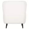 Armchair - Bergerac KRYLY C9593.06 Ecru Boucle Fabric with Black Wooden Legs 83x87x89Hcm Armchair - Bergerac KRYLY C9593.06 Ecru Boucle Fabric with Black Wooden Legs 83x87x89Hcm
