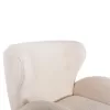 Armchair - Bergerac KRYLY C9593.06 Ecru Boucle Fabric with Black Wooden Legs 83x87x89Hcm Armchair - Bergerac KRYLY C9593.06 Ecru Boucle Fabric with Black Wooden Legs 83x87x89Hcm
