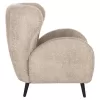 Armchair - Bergerac KRYLY C9593.07 Beige Boucle Fabric with Black Wooden Legs 83x87x89Hcm Armchair - Bergerac KRYLY C9593.07 Beige Boucle Fabric with Black Wooden Legs 83x87x89Hcm
